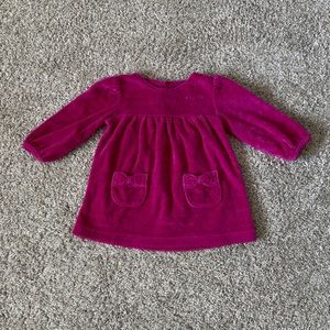 Faded Glory baby girls pink long sleeve dress size 6-9 months